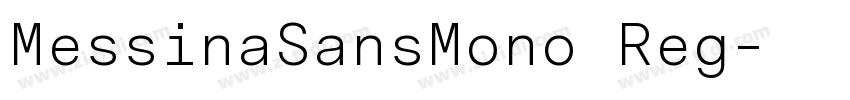 MessinaSansMono Reg字体转换